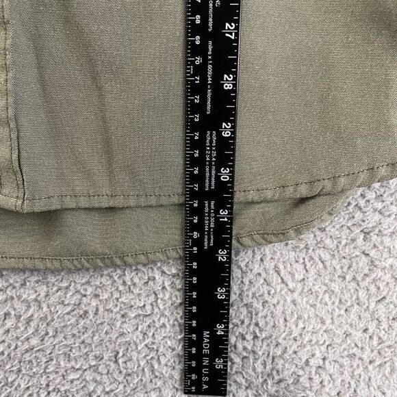 Depart West Shirt Men XL Olive Casual Short Sleeve Button Down - Picture 9 of 12